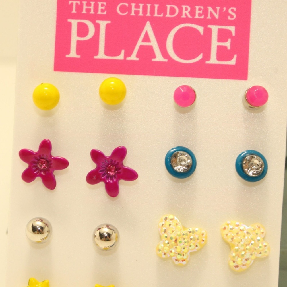 LAST CHANCE!  The Children's Place Girls Stud Earring Set NEW - Picture 6 of 6
